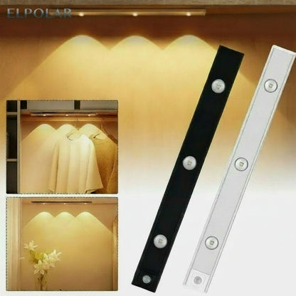 LED PIR Motion Sensor Cabinet  With USB Rechargeble