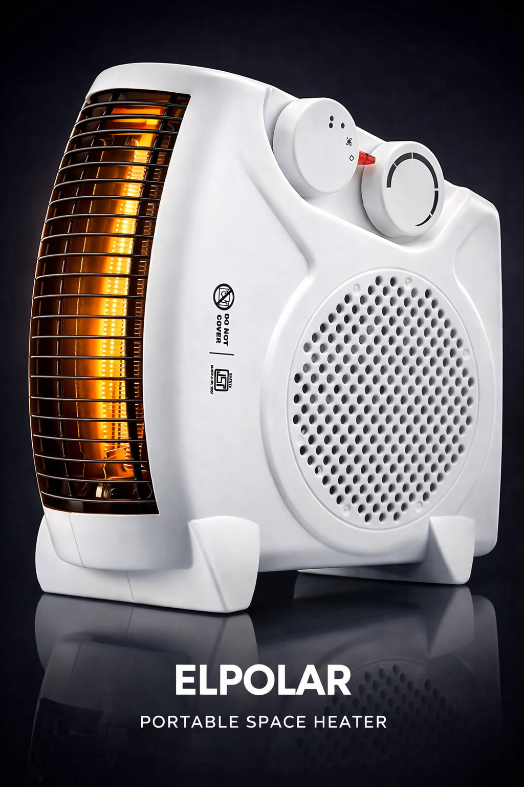2000/1000 Watts Room Heater with Adjustable Thermostat (ISI certified, White colour, Ideal for small to medium room/area)