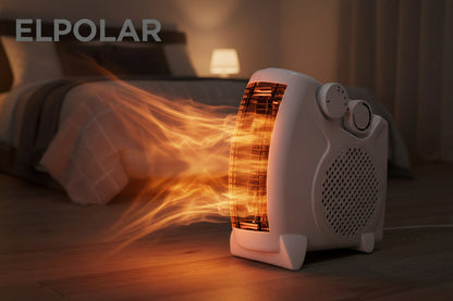 2000/1000 Watts Room Heater with Adjustable Thermostat (ISI certified, White colour, Ideal for small to medium room/area)